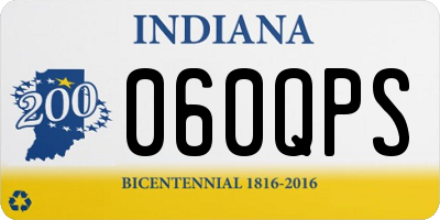 IN license plate 060QPS