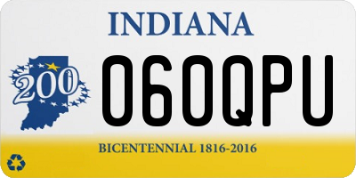 IN license plate 060QPU