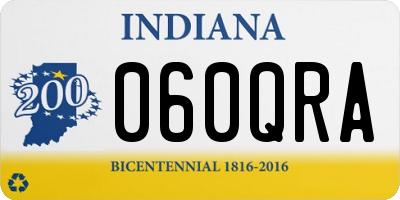 IN license plate 060QRA
