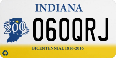 IN license plate 060QRJ