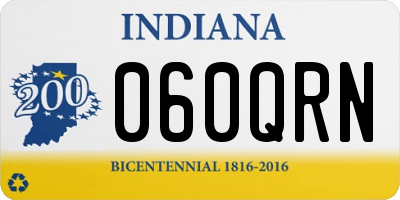 IN license plate 060QRN