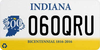 IN license plate 060QRU