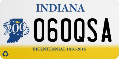 IN license plate 060QSA