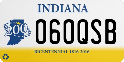 IN license plate 060QSB