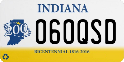 IN license plate 060QSD
