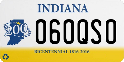 IN license plate 060QSO