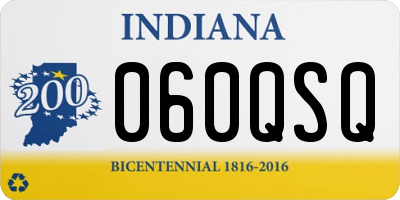 IN license plate 060QSQ
