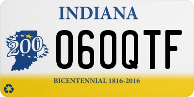 IN license plate 060QTF