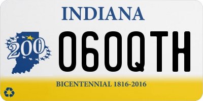 IN license plate 060QTH