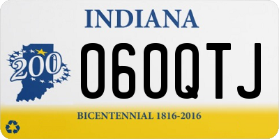 IN license plate 060QTJ