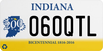 IN license plate 060QTL