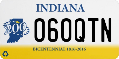IN license plate 060QTN