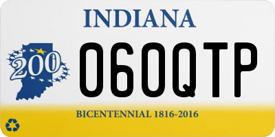 IN license plate 060QTP