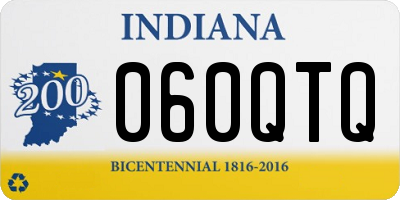 IN license plate 060QTQ