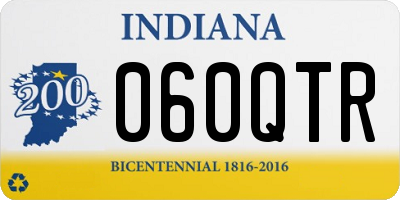 IN license plate 060QTR