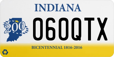 IN license plate 060QTX