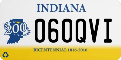 IN license plate 060QVI