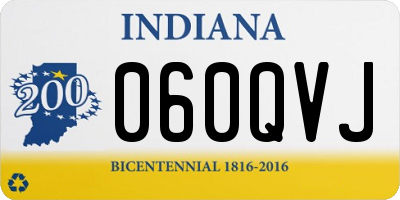 IN license plate 060QVJ