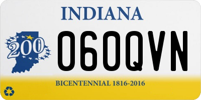 IN license plate 060QVN