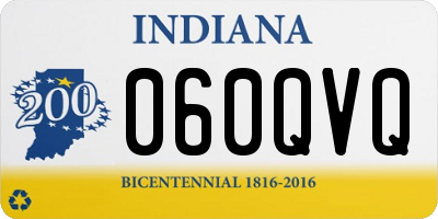 IN license plate 060QVQ