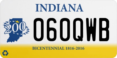IN license plate 060QWB