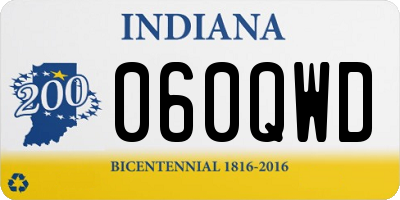 IN license plate 060QWD