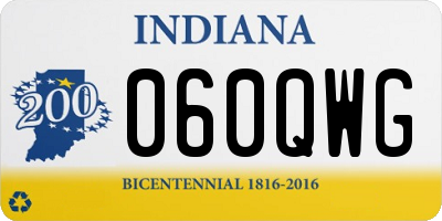 IN license plate 060QWG