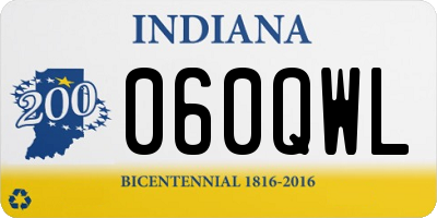 IN license plate 060QWL