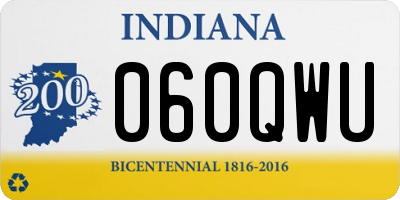IN license plate 060QWU