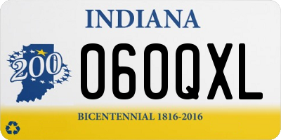 IN license plate 060QXL