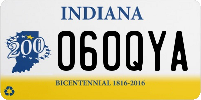 IN license plate 060QYA
