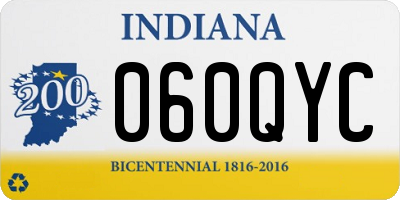 IN license plate 060QYC