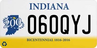 IN license plate 060QYJ