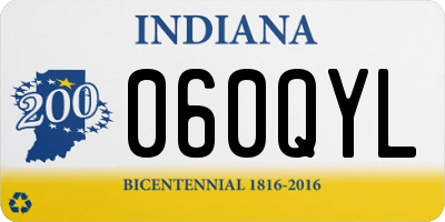 IN license plate 060QYL