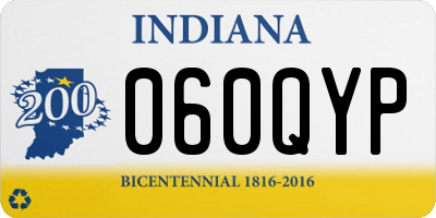 IN license plate 060QYP