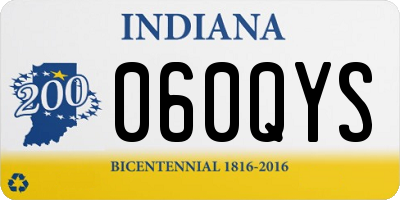 IN license plate 060QYS