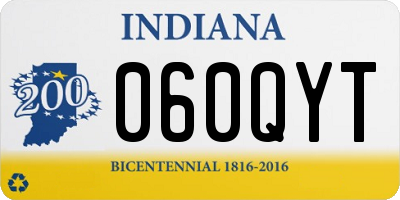 IN license plate 060QYT