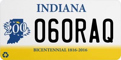 IN license plate 060RAQ