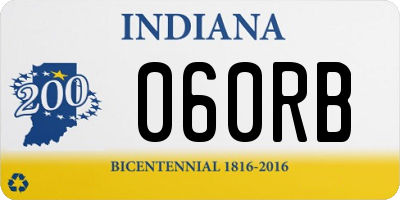 IN license plate 060RB