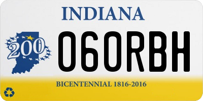 IN license plate 060RBH