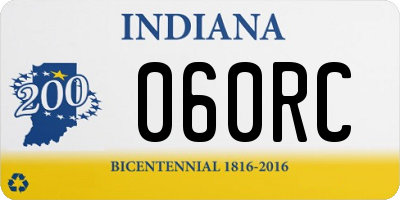 IN license plate 060RC