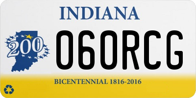 IN license plate 060RCG