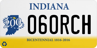 IN license plate 060RCH