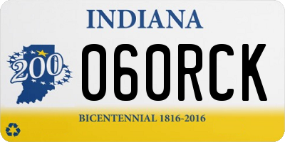 IN license plate 060RCK