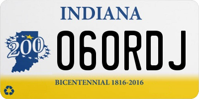 IN license plate 060RDJ