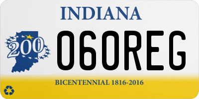 IN license plate 060REG