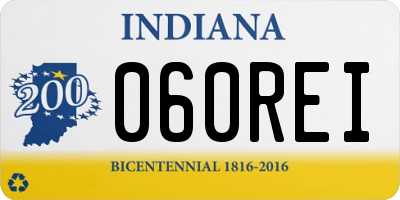 IN license plate 060REI