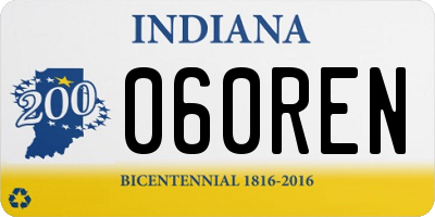 IN license plate 060REN