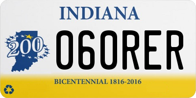 IN license plate 060RER