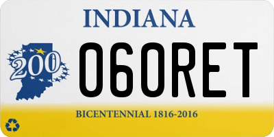 IN license plate 060RET